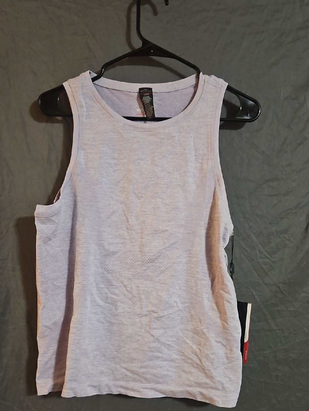 SPYDER ACTIVE LIGHT PURPLE HEATHER ATHLETIC TANK: NEW WITH TAGS: SIZE L